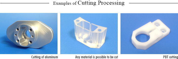 Examples of cutting processing